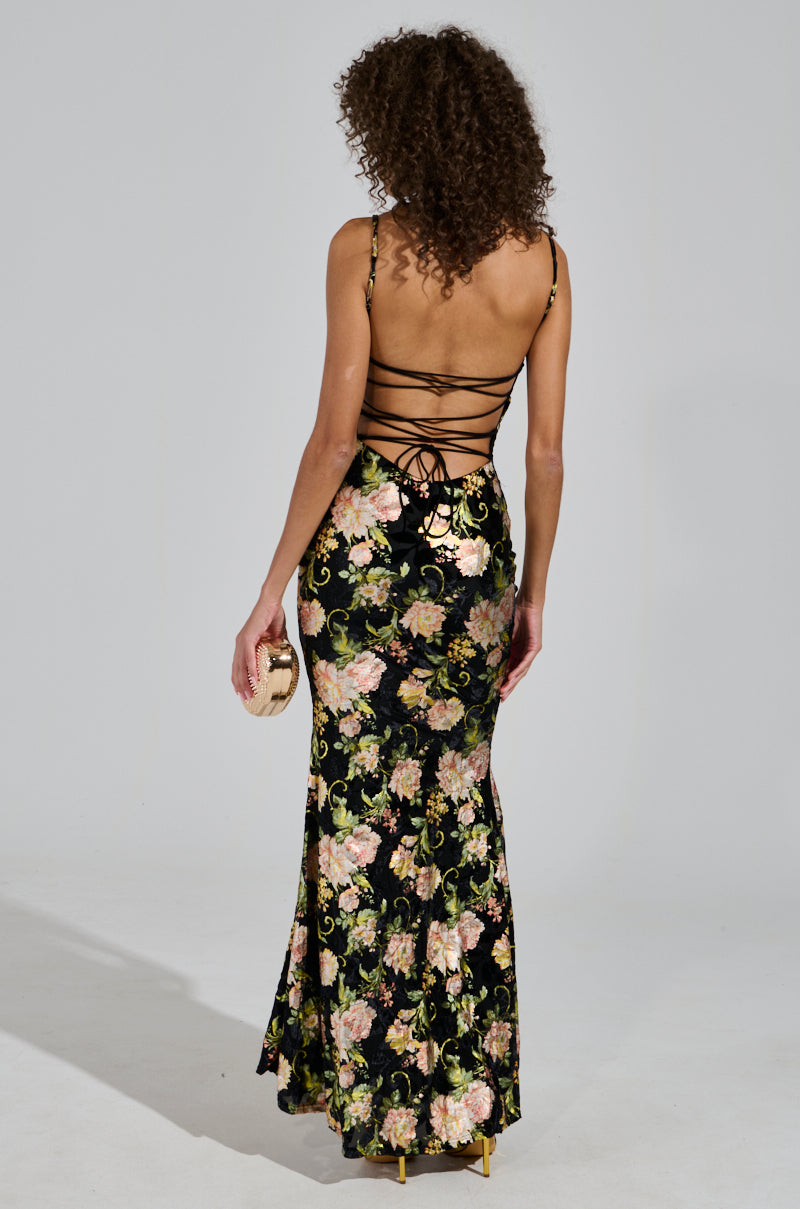 LOVE YOU MORE FLORAL MAXI DRESS