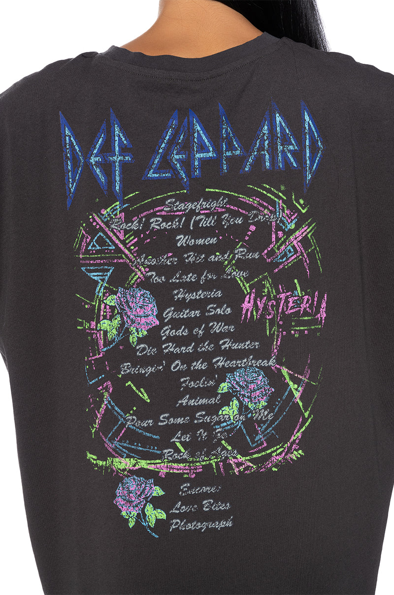 DEF LEPPARD OVERSIZED SHIRT DRESS