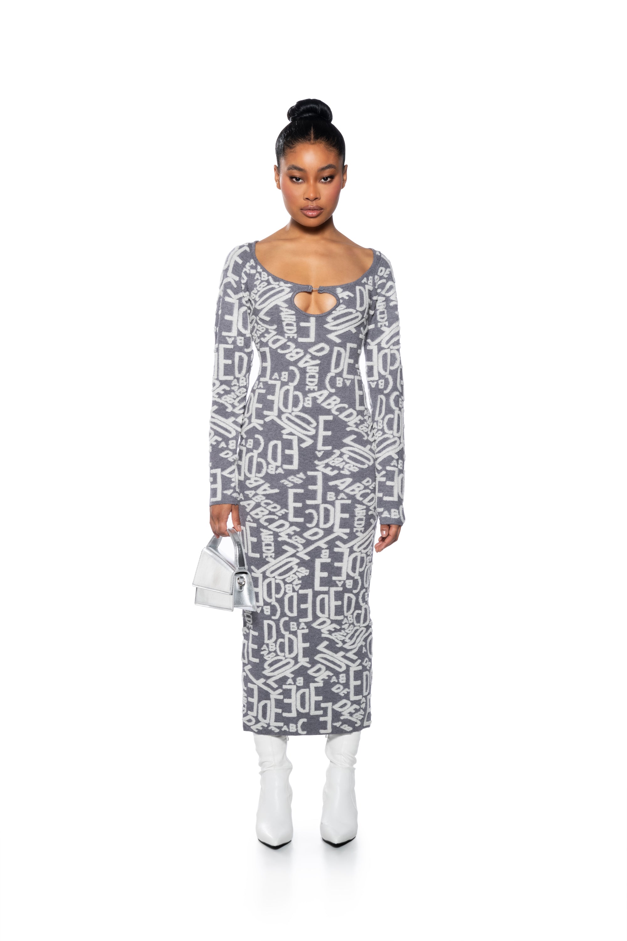 TALK ABOUT IT KNIT MIDI DRESS