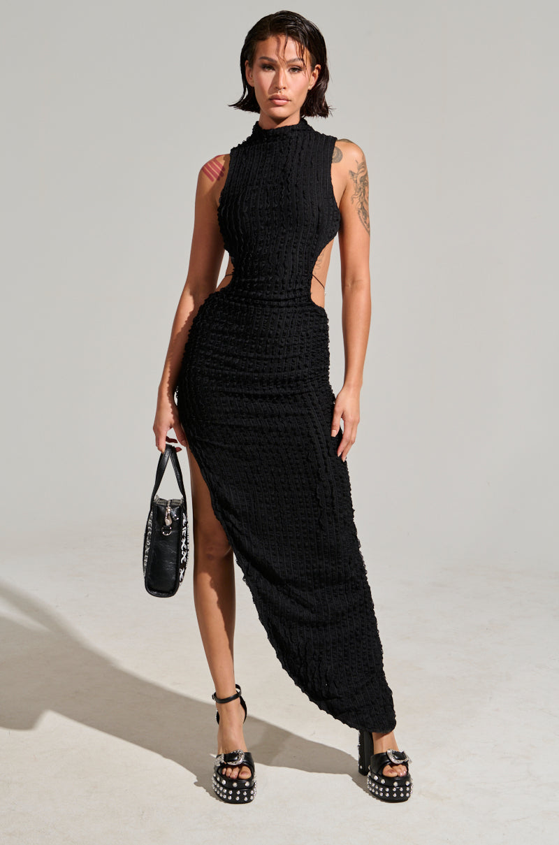 LET LOOSE MESH MAXI DRESS