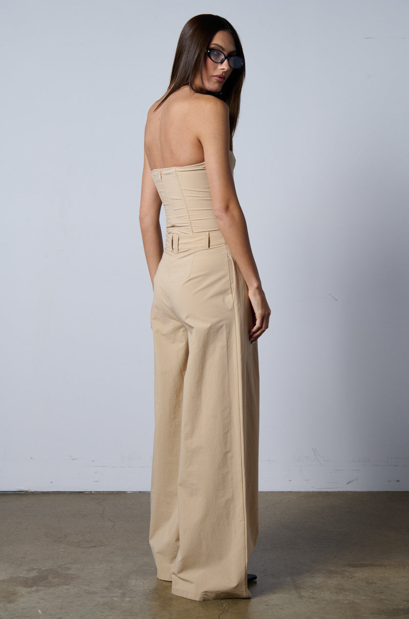 BUSINESS AS USUAL WIDE LEG JUMPSUIT