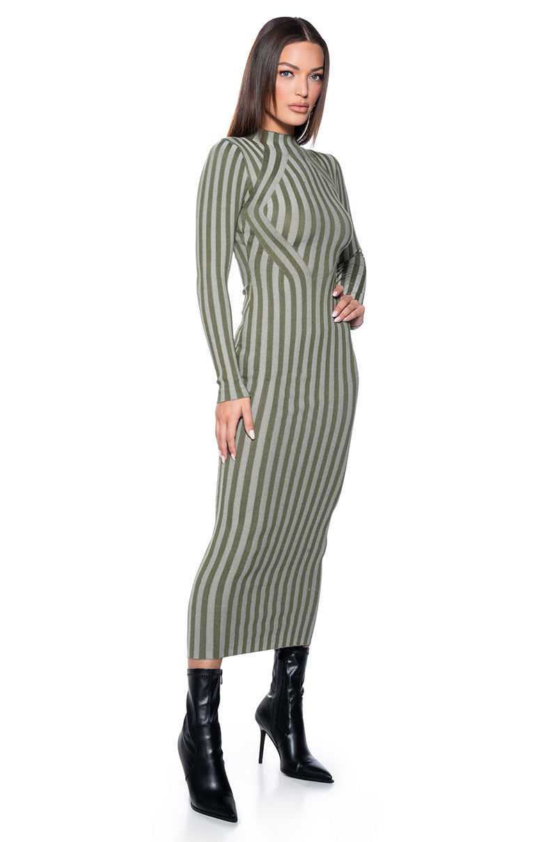 SLINK MY WAY KNIT MAXI DRESS