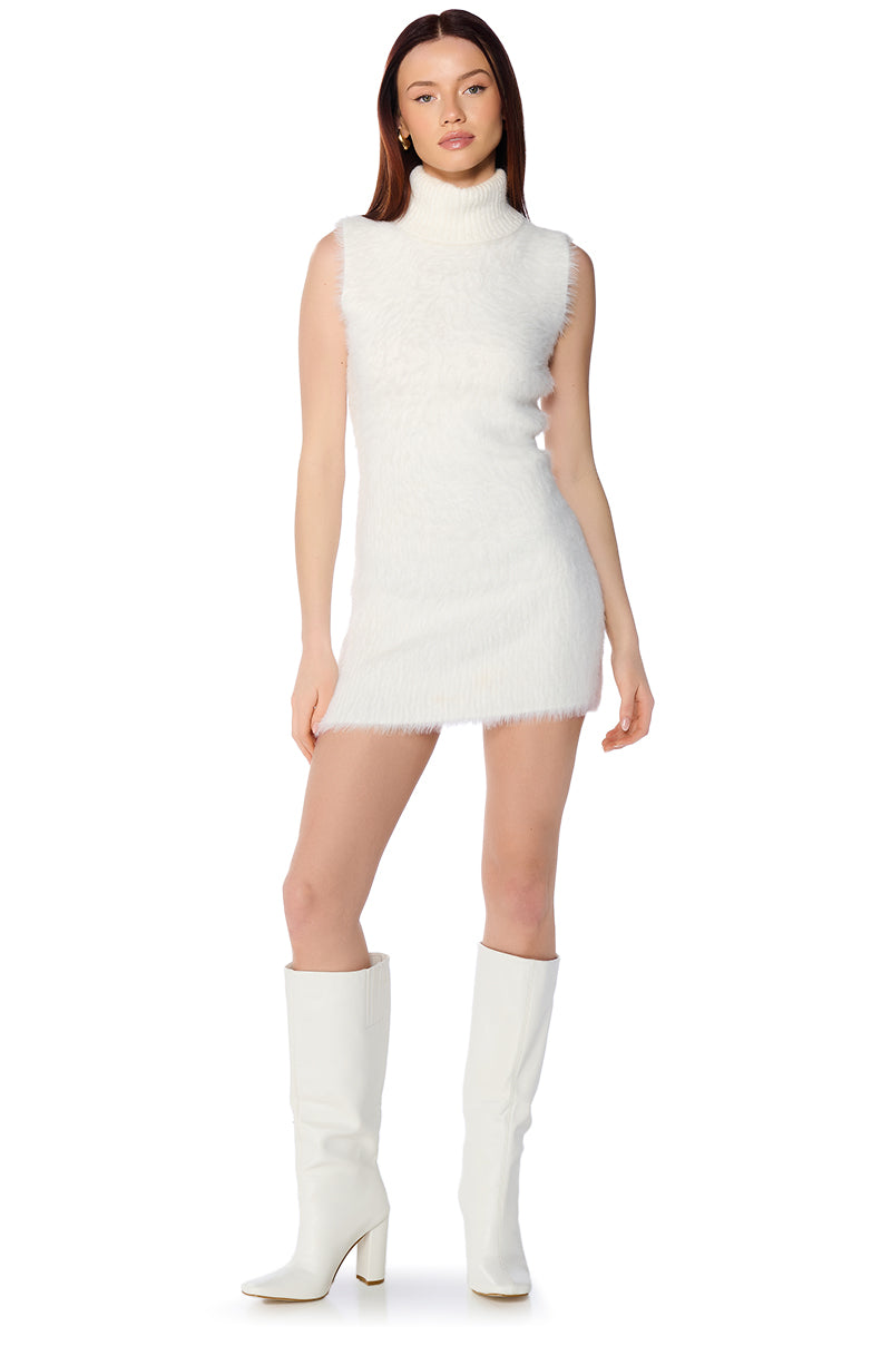 KYLIE FUZZY MINI DRESS