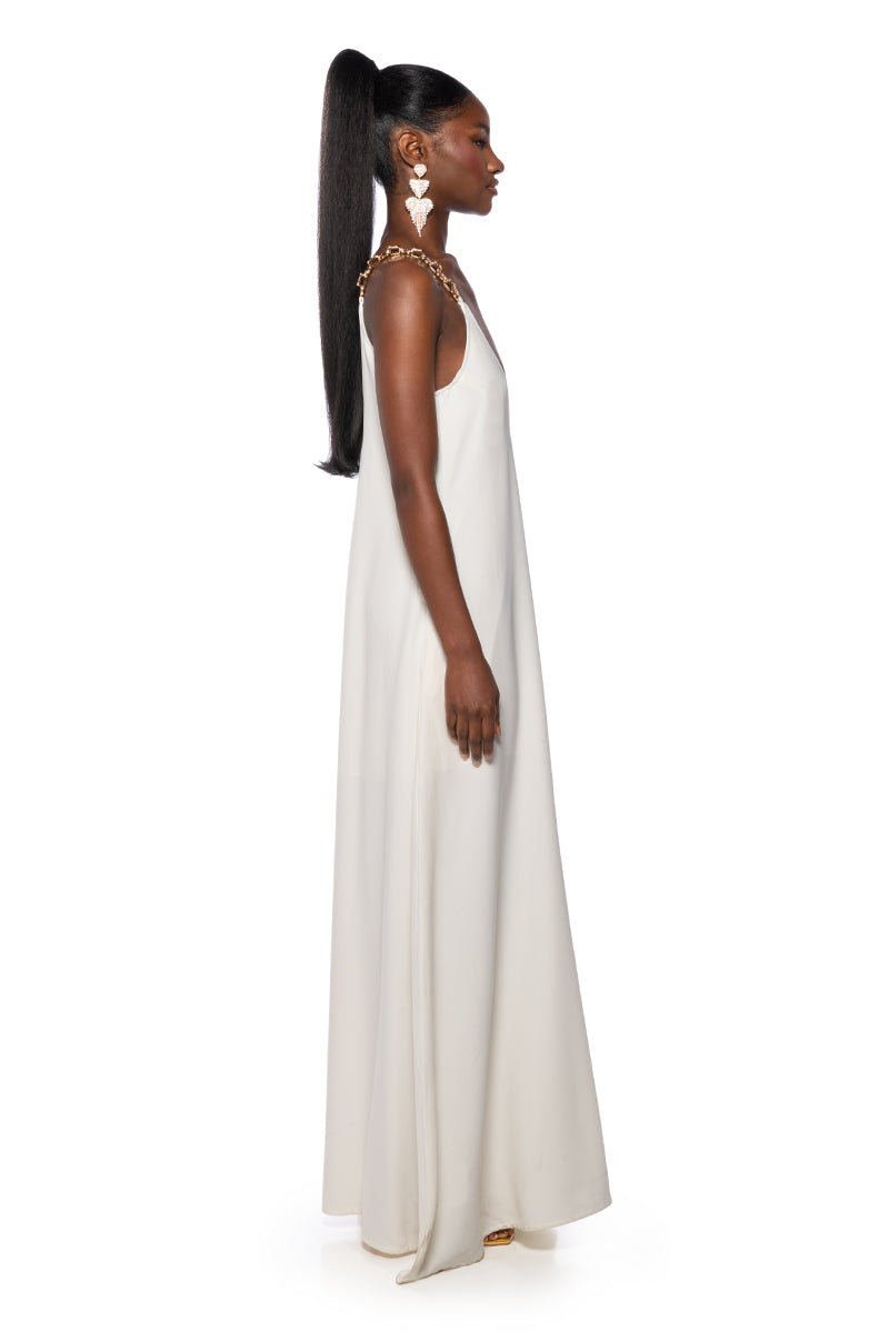 SICILY OVERSIZED SLEEVELESS JUMPSUIT IN WHITE