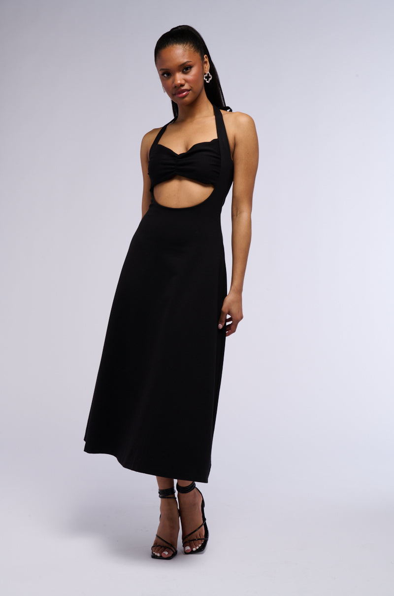 FROM DAY TO NIGHT KNIT MIDI DRESS
