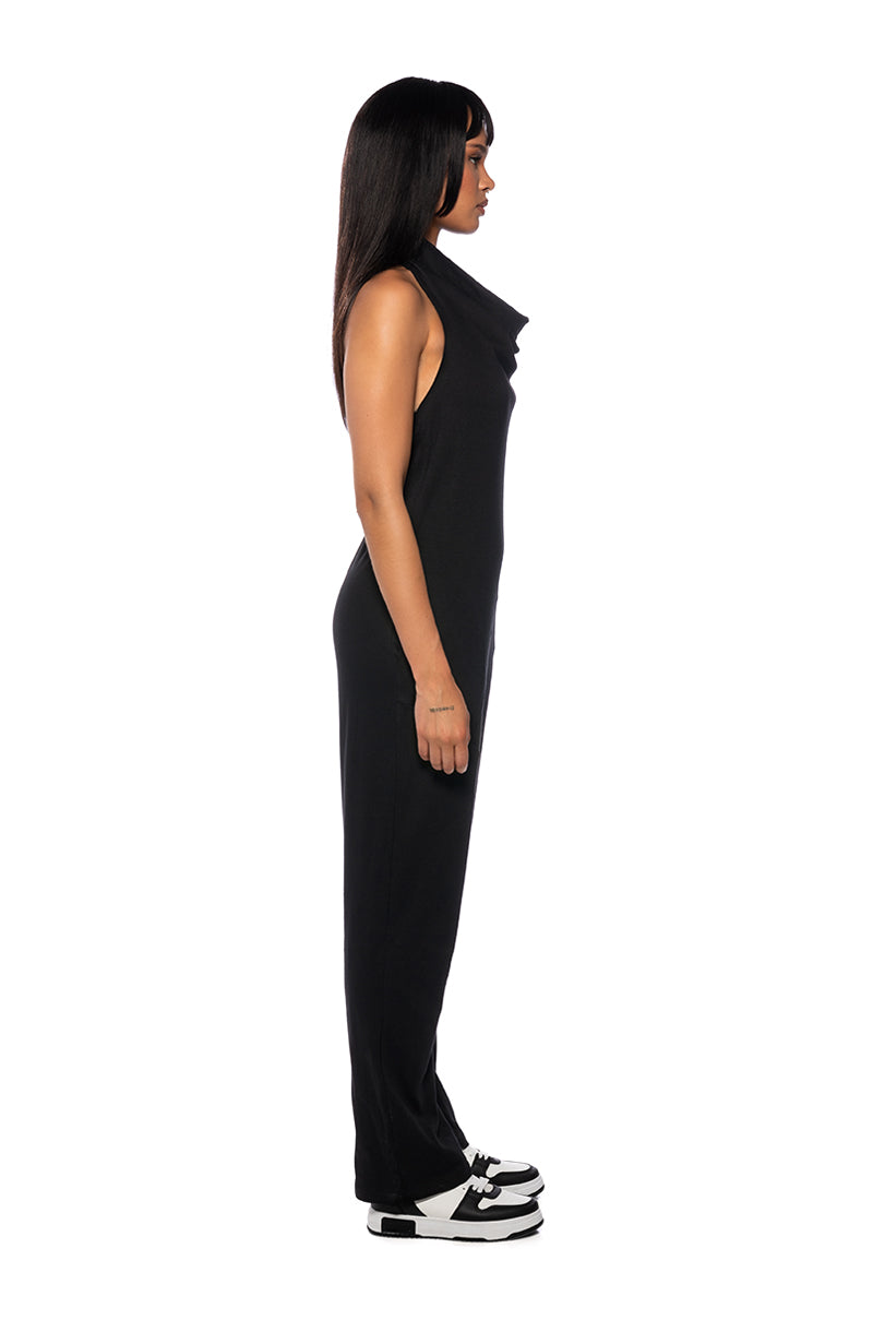 IN COZY MODE SLEEVELESS JUMPSUIT