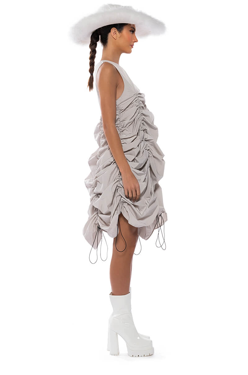 CHLOE DRAWSTRING MINI DRESS