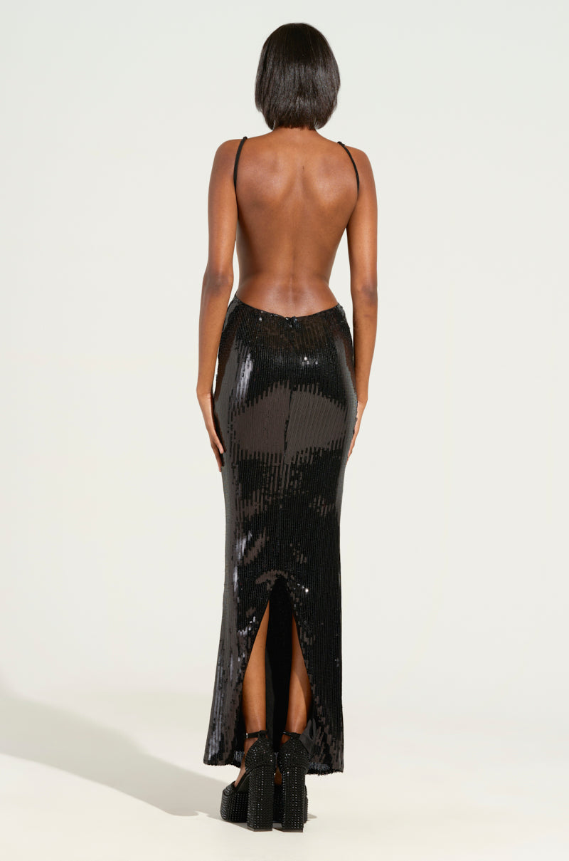 ALL NIGHT LONG SEQUIN MAXI DRESS