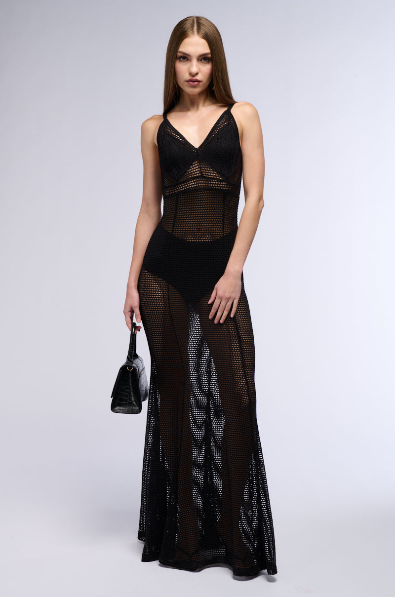 AFTERLIFE UNLINED MAXI DRESS