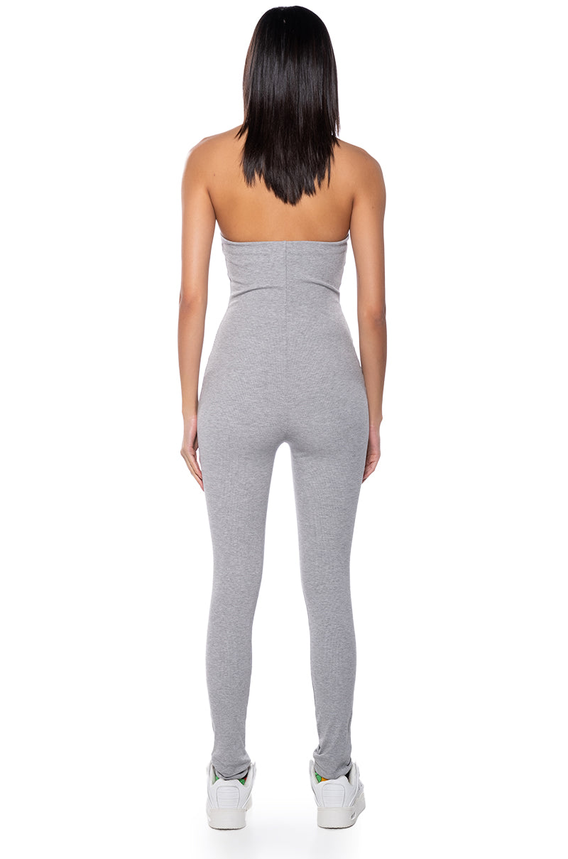 FEELIN MYSELF BODYCON TUBE JUMPSUIT