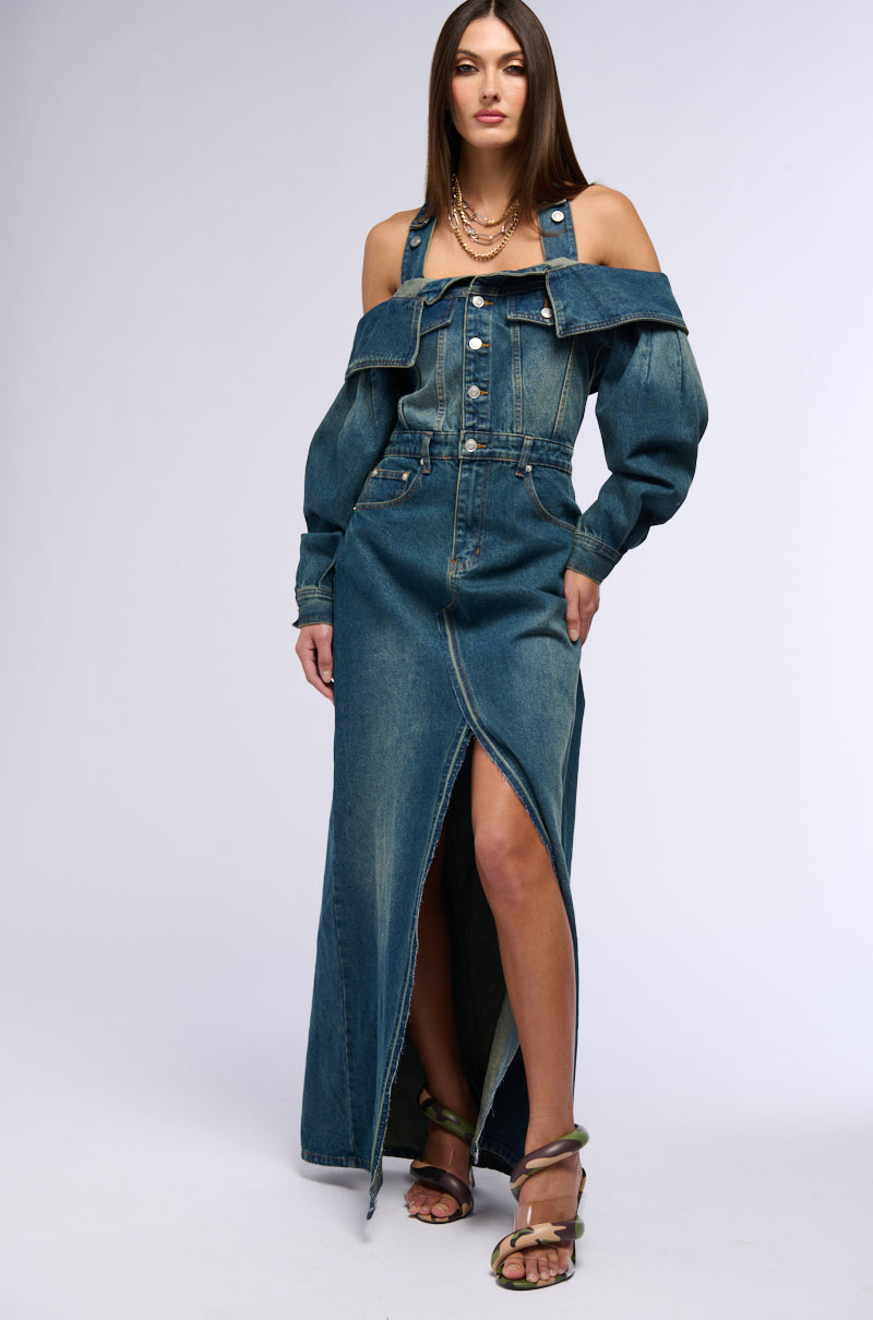 MARIAH DENIM MAXI DRESS