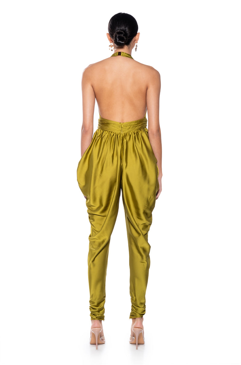 CELESTE HALTER NECK JUMPSUIT