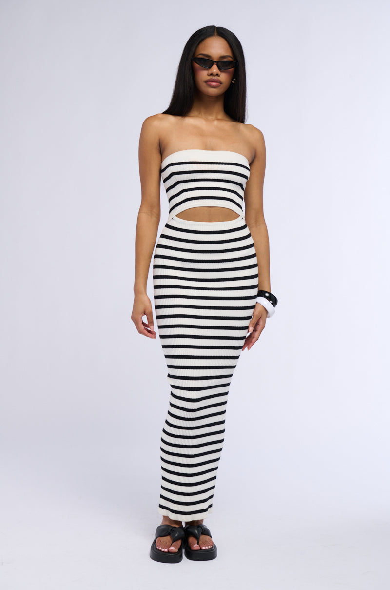 HADLEY STRAPLESS KNIT MAXI DRESS