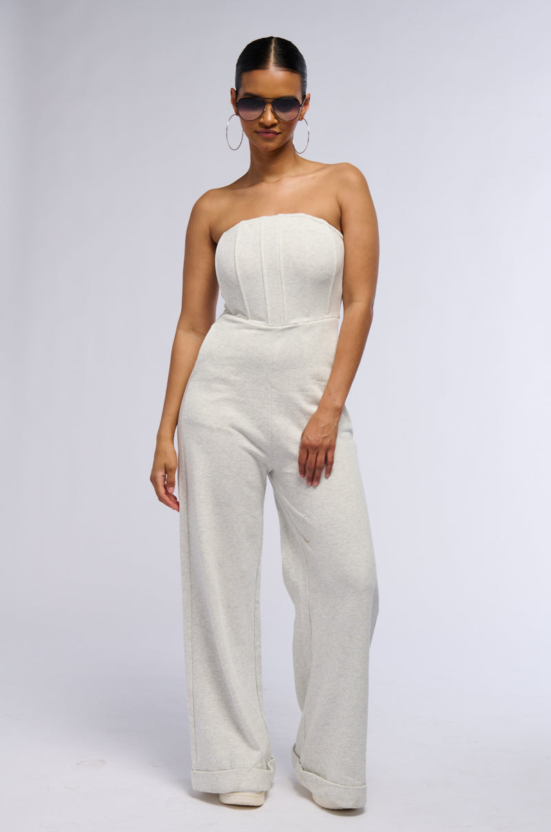 SHE'S SO CHIC FRENCH TERRY JUMPSUIT
