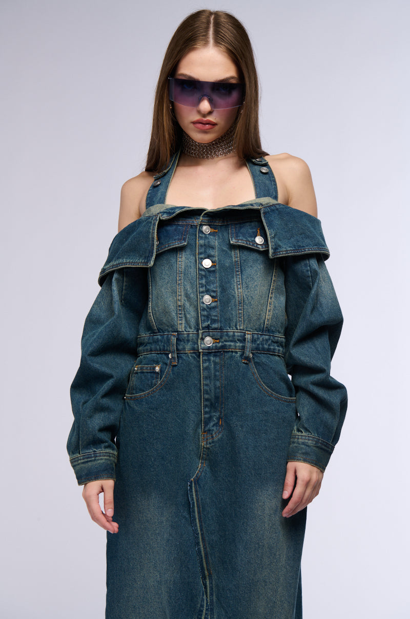 MARIAH DENIM MAXI DRESS