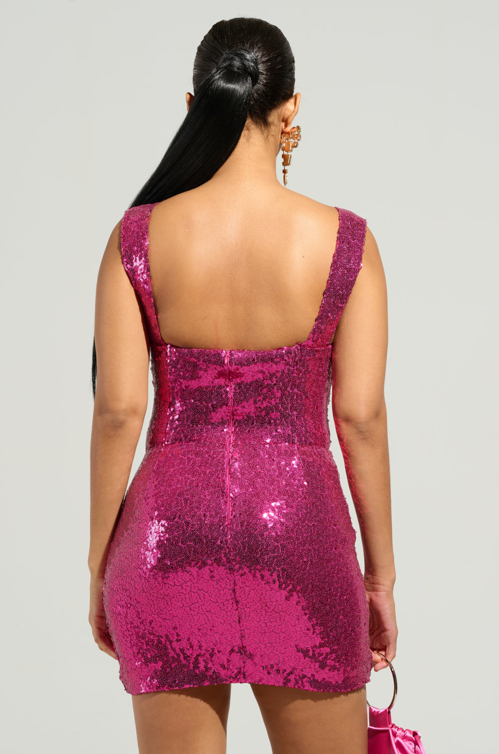 DANCE ALL NIGHT SEQUIN CORSET MINI DRESS