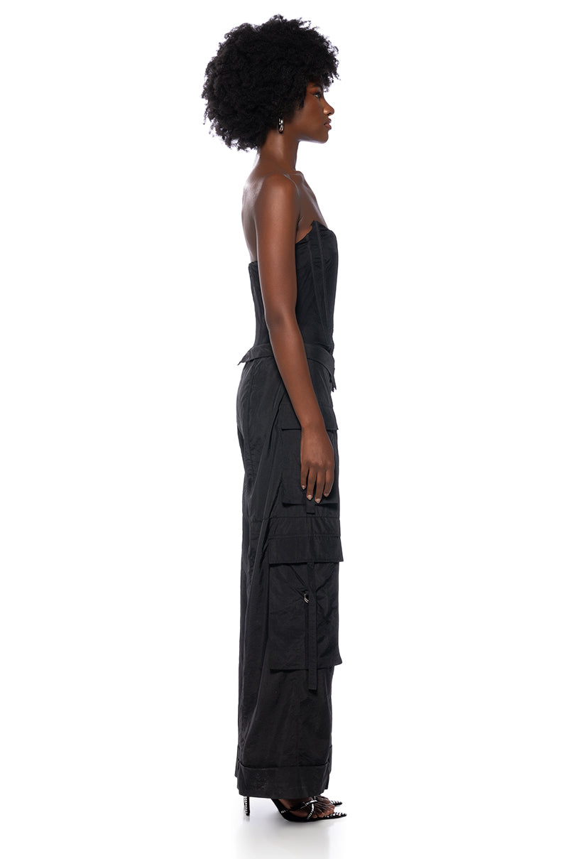 RILEY CORSET CARGO JUMPSUIT