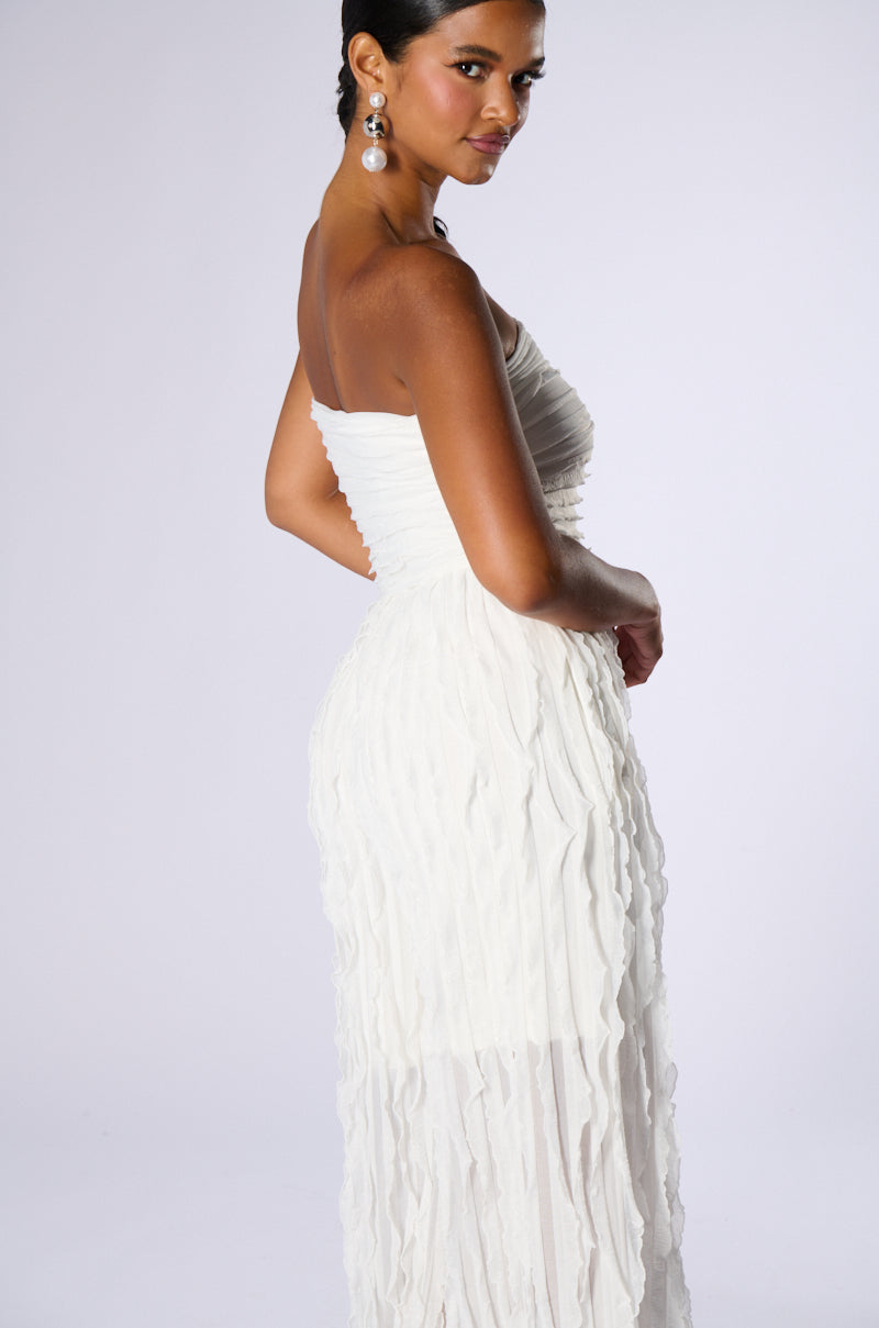 LILIANA STRAPLESS MESH JUMPSUIT