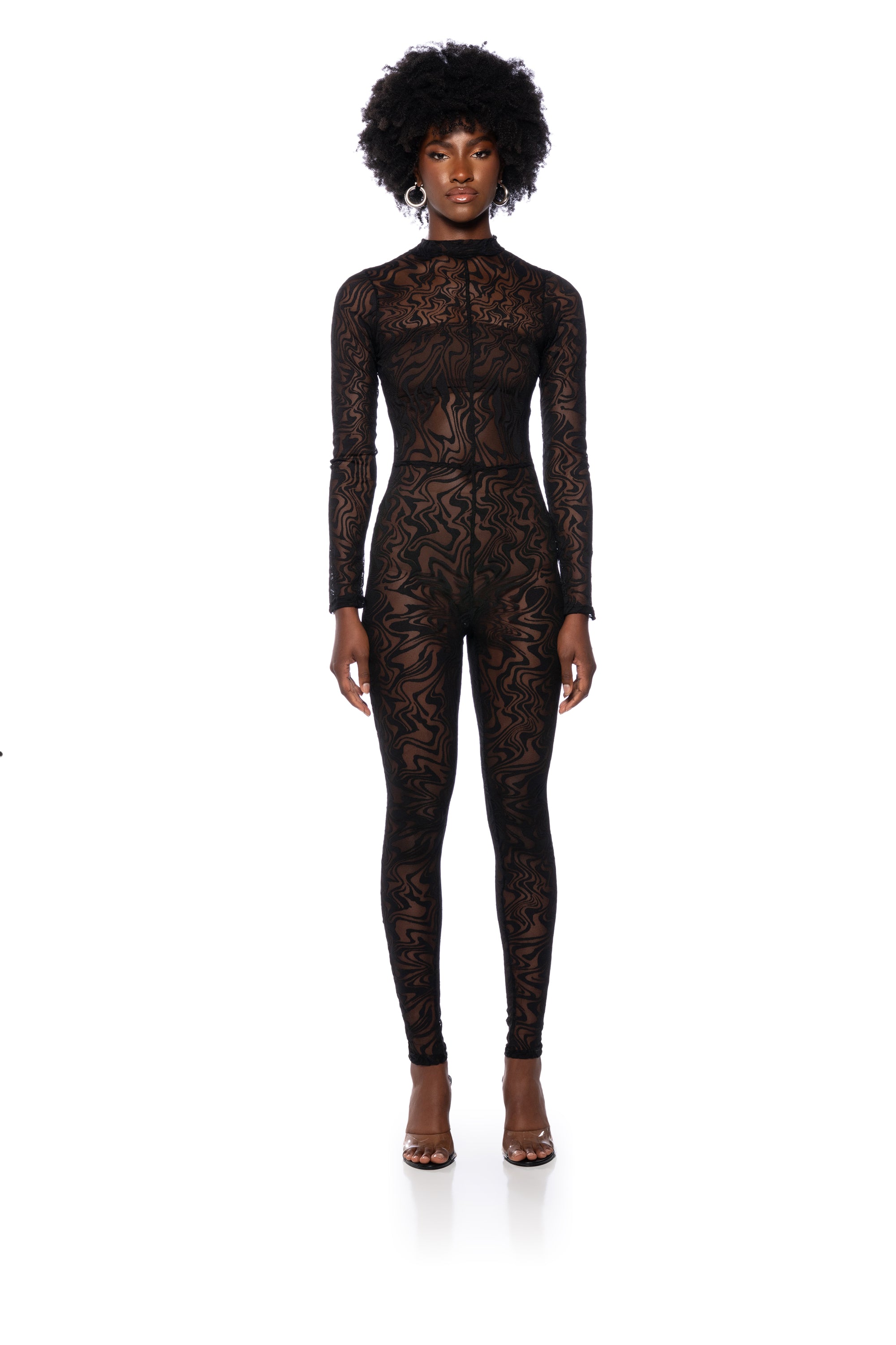 START IT RIGHT MESH JUMPSUIT