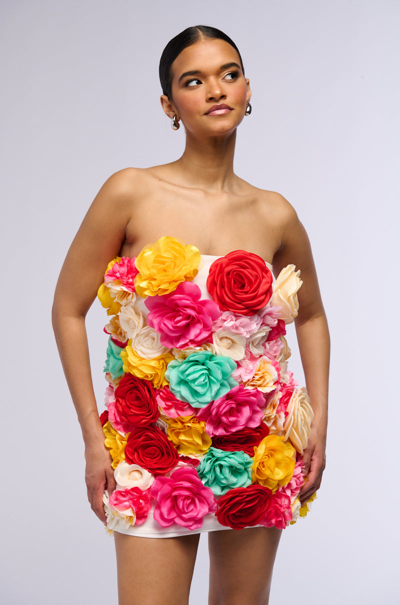 FLOWER POWER MINI DRESS
