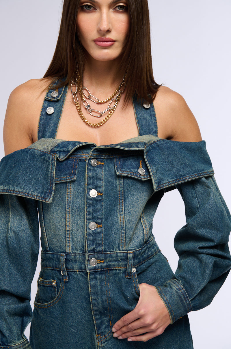 MARIAH DENIM MAXI DRESS