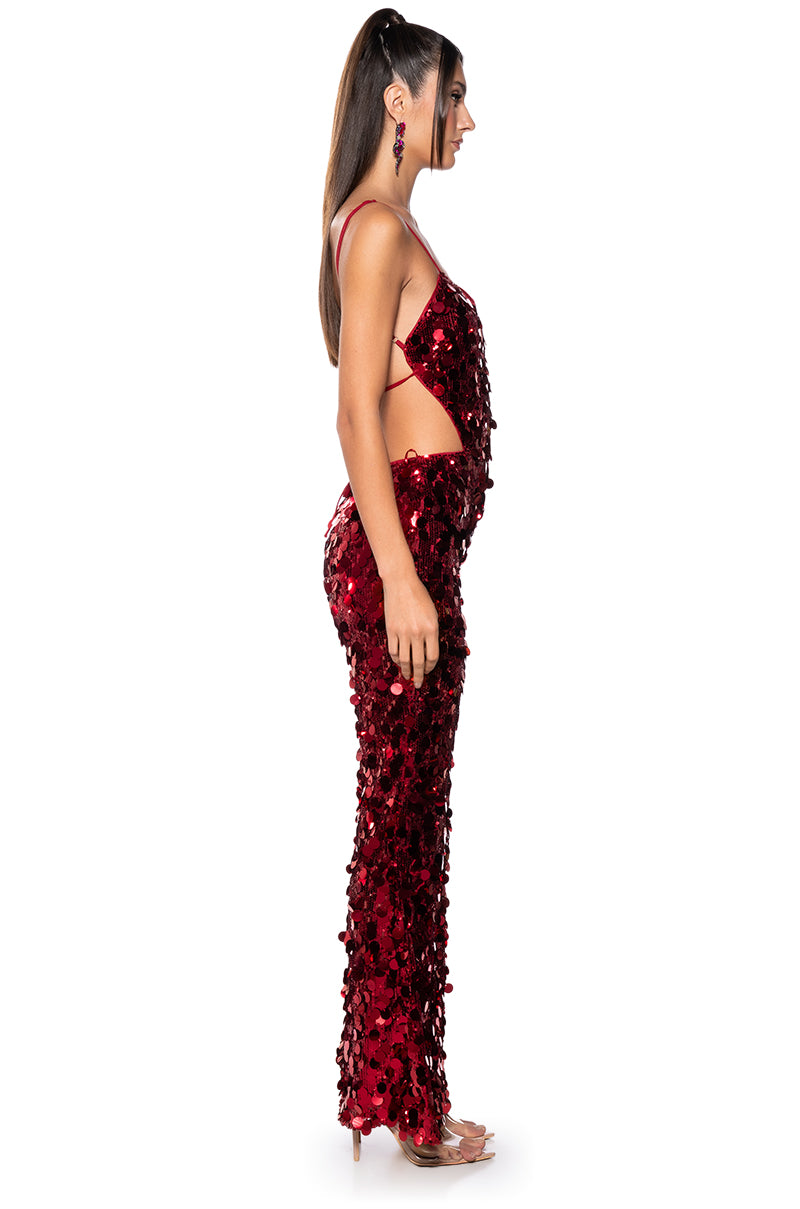 ROCK YOUR WORLD SEQUIN JUMPSUIT