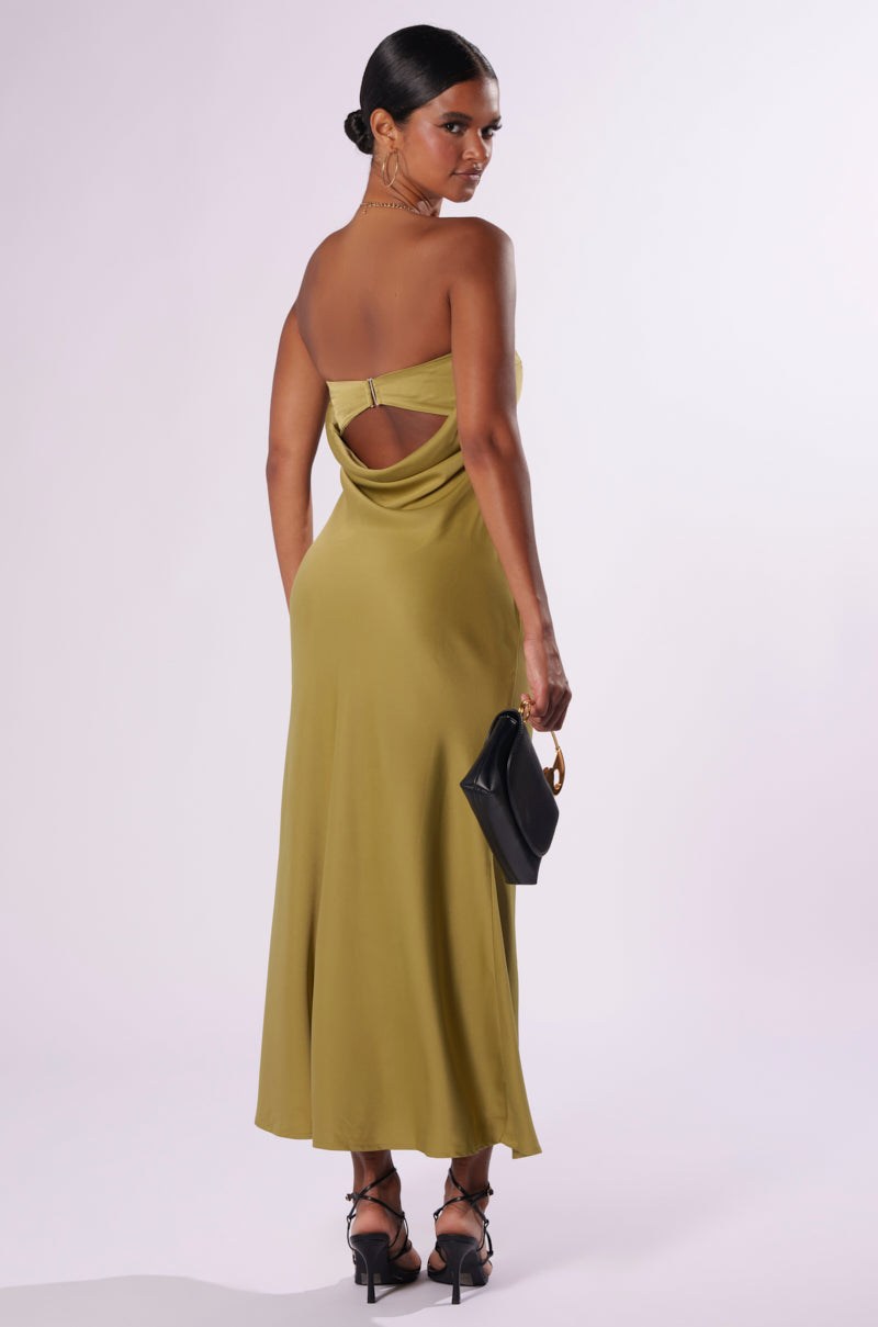 BEST GUEST SATIN MAXI DRESS