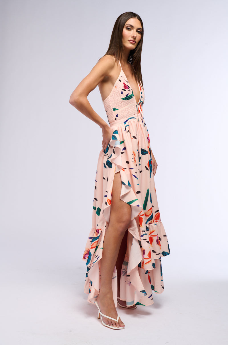 PARADISE FLORAL MAXI DRESS