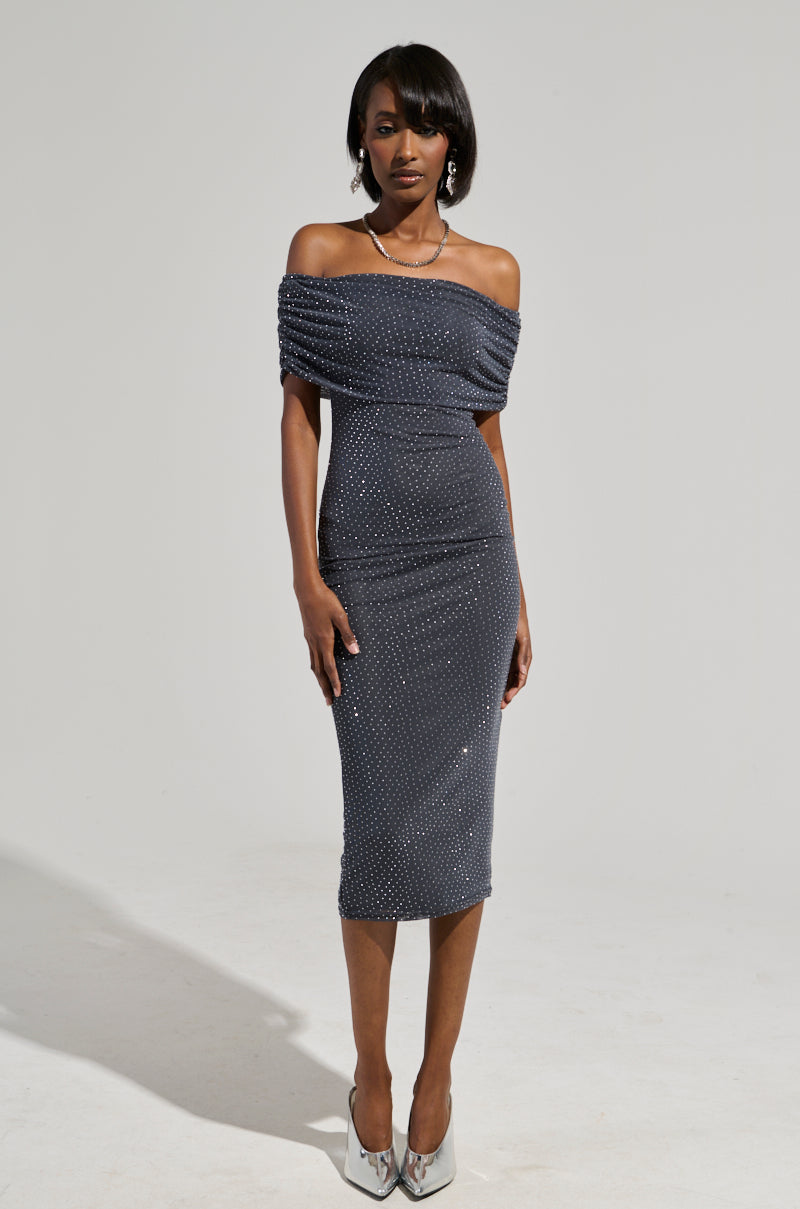 SPECIAL ENERGY MESH MIDI DRESS