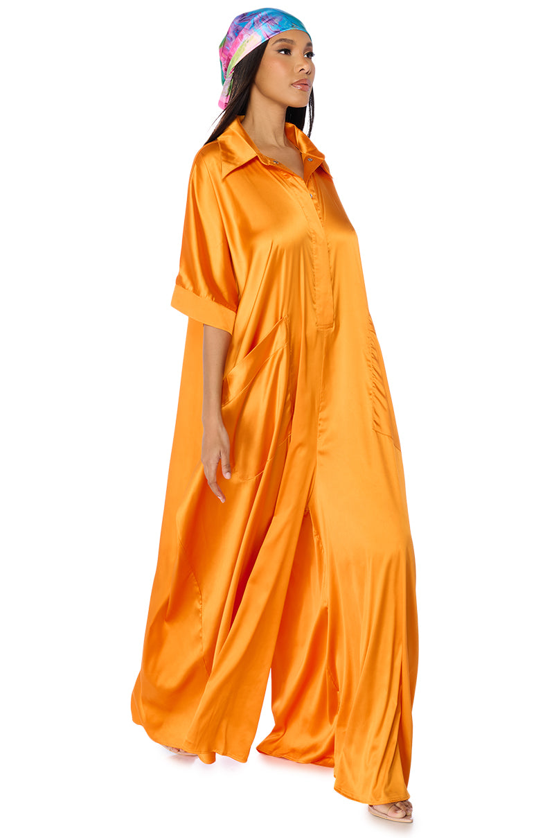 SHE'S RICH OVERSIZED SATIN JUMPSUIT