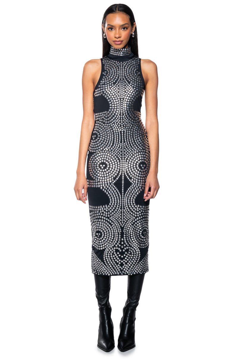 ILLUSION CUT OUT MAXI DRESS