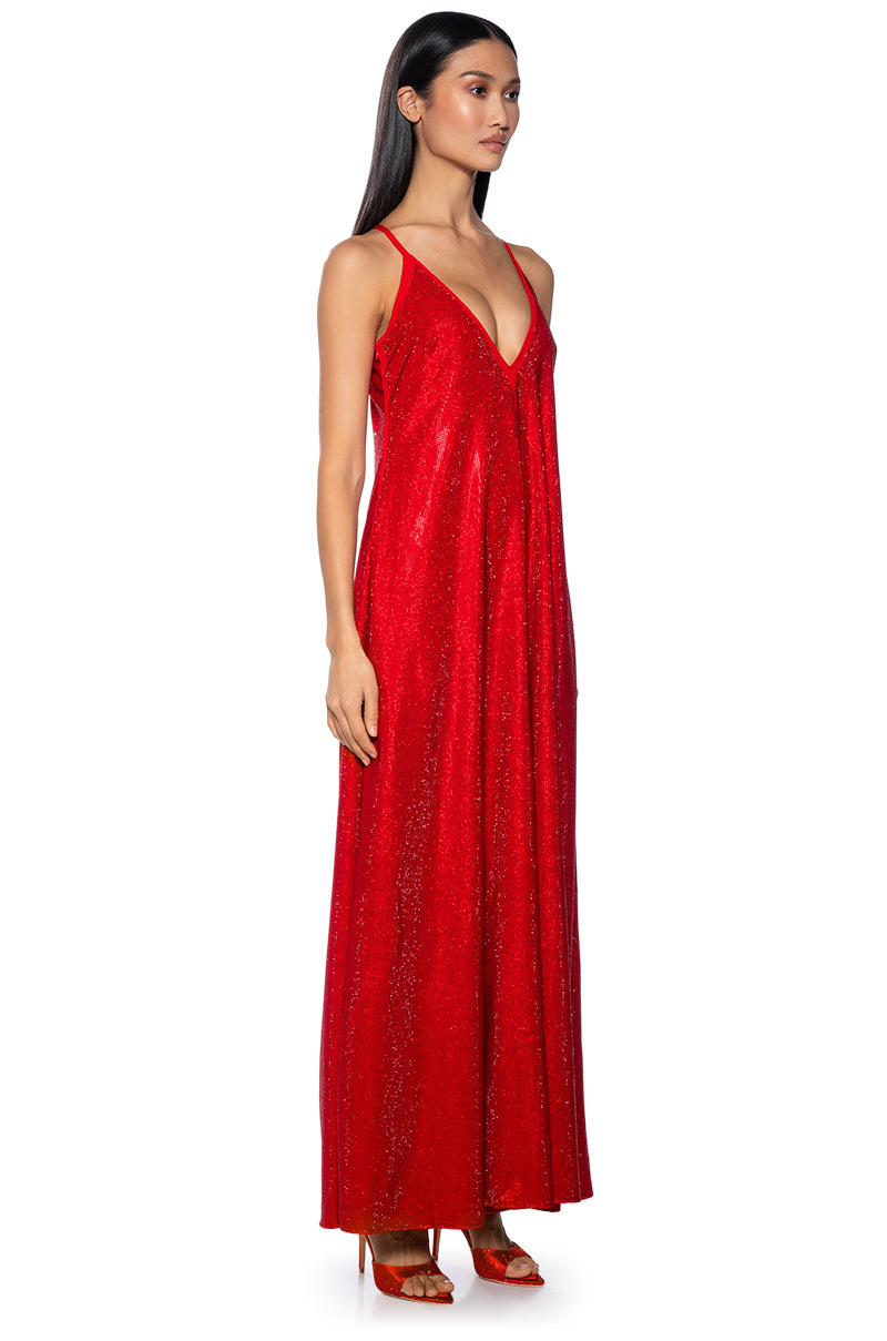 LETS CELEBRATE RHINESTONE JUMPSUIT