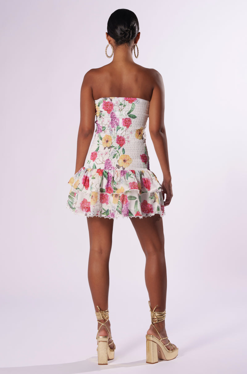 JULIETTE FLORAL PRINT MINI DRESS