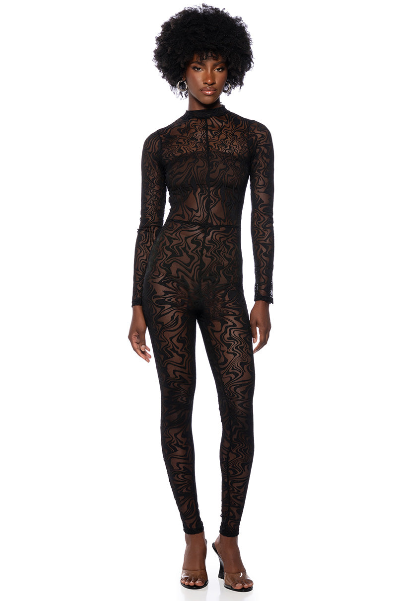 START IT RIGHT MESH JUMPSUIT