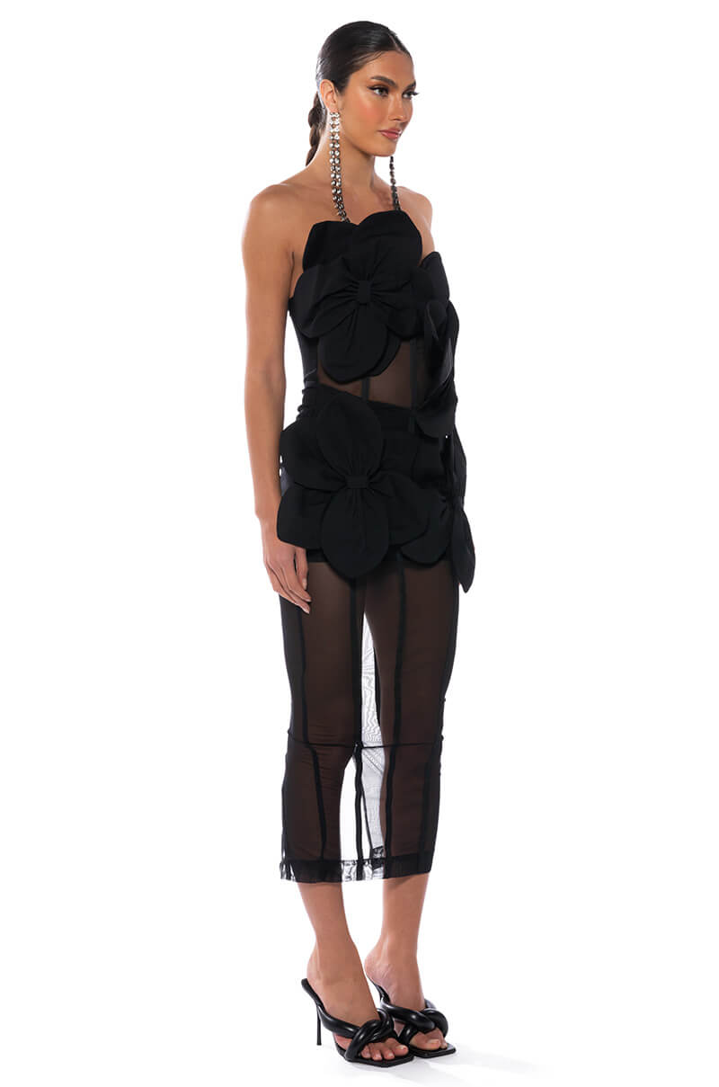 VALENTINA DIMENSIONAL MAXI DRESS
