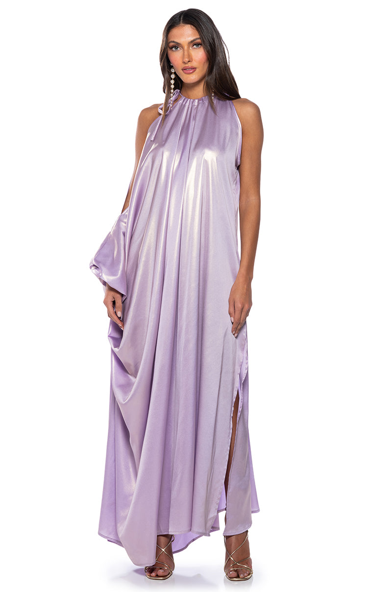 EYES ON ME TIE SHOULDER MAXI DRESS