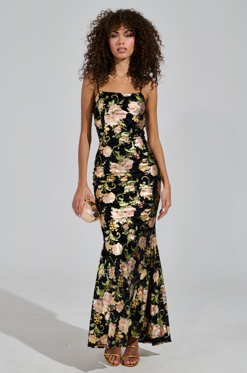 LOVE YOU MORE FLORAL MAXI DRESS