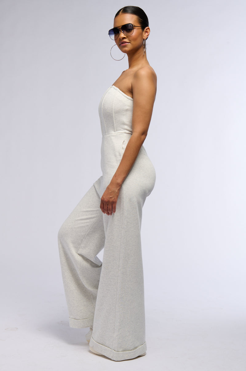 SHE'S SO CHIC FRENCH TERRY JUMPSUIT