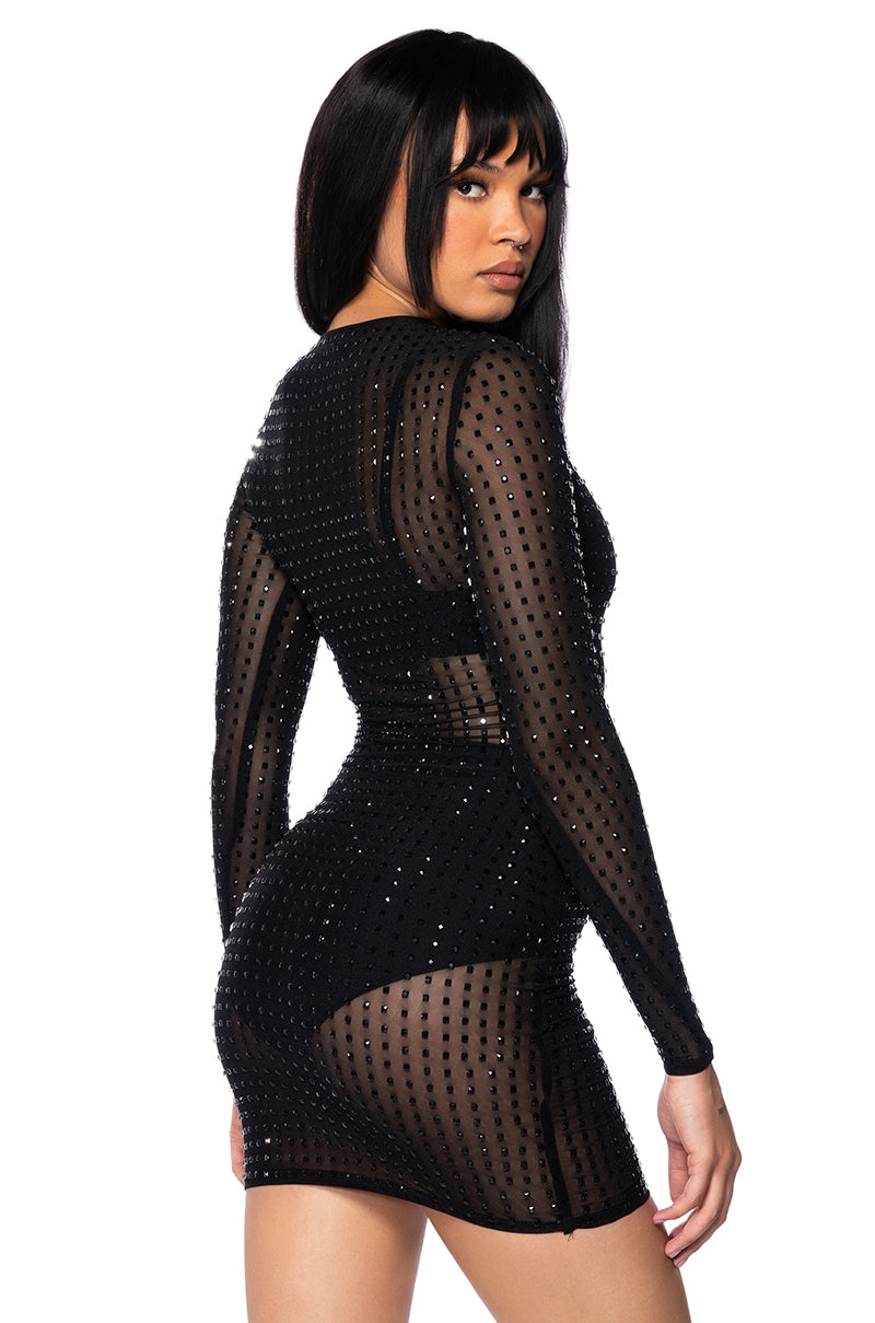 NIGHT TO REMEMBER SPARKLE MINI DRESS