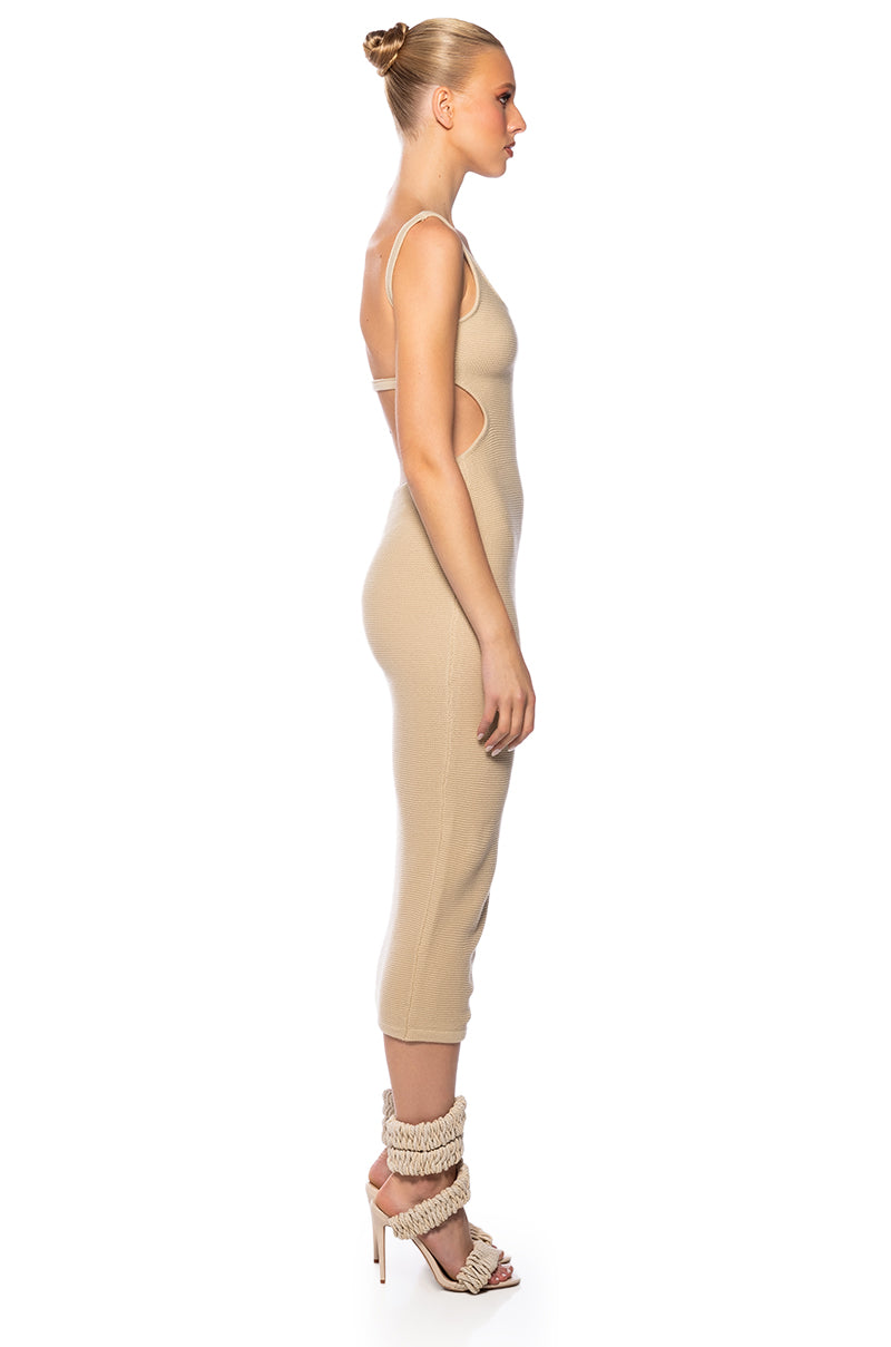 DAINA OPEN BACK MIDI DRESS