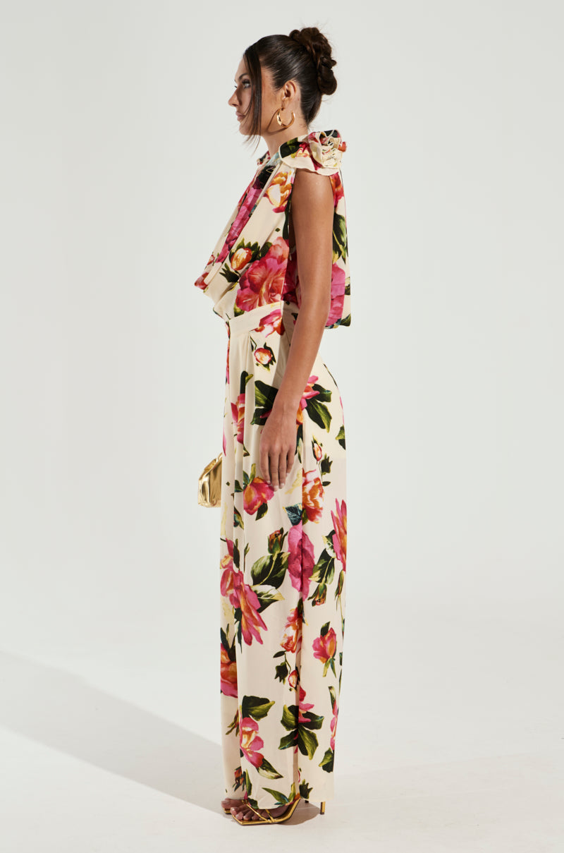 UNTOUCHABLE FLORAL PRINTED JUMPSUIT