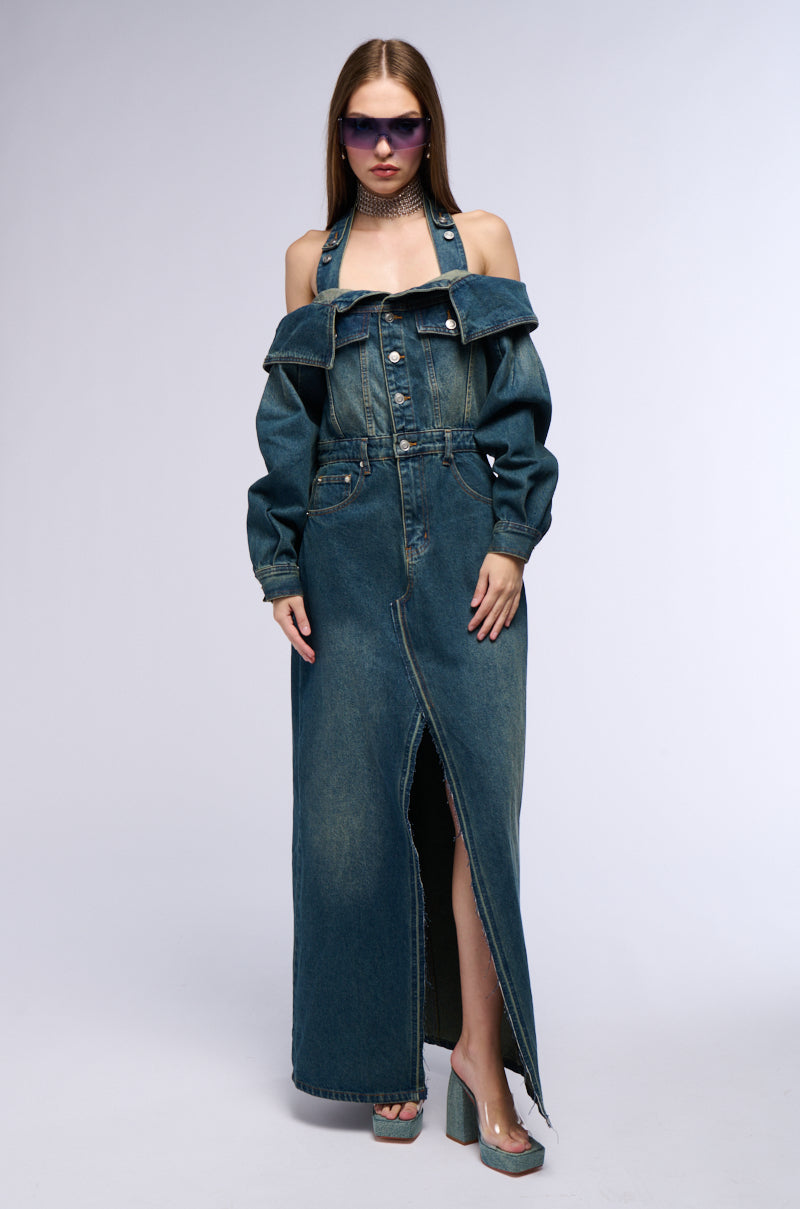 MARIAH DENIM MAXI DRESS