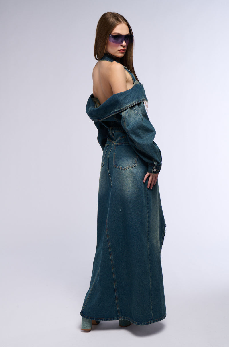 MARIAH DENIM MAXI DRESS