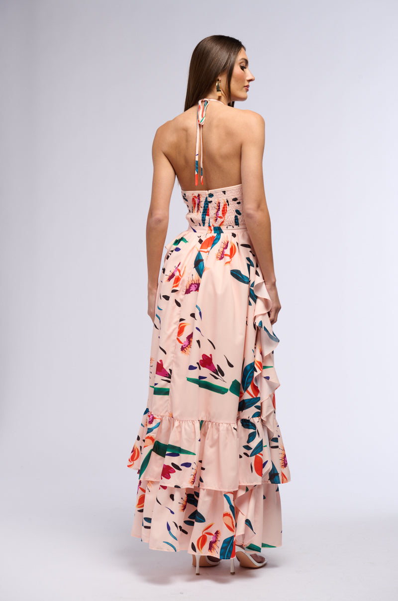 PARADISE FLORAL MAXI DRESS