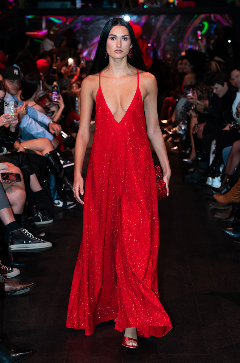 LETS CELEBRATE RHINESTONE JUMPSUIT