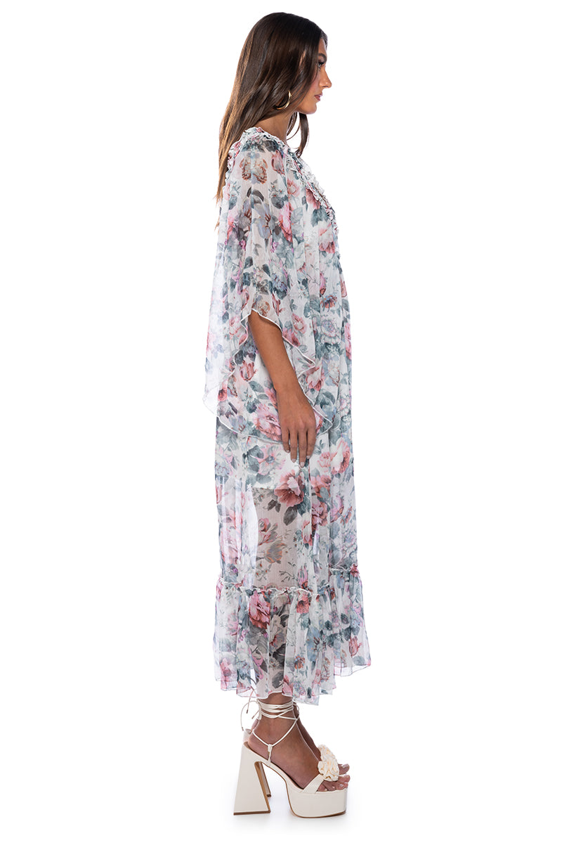 WHAT A TIME FLORAL MAXI DRESS