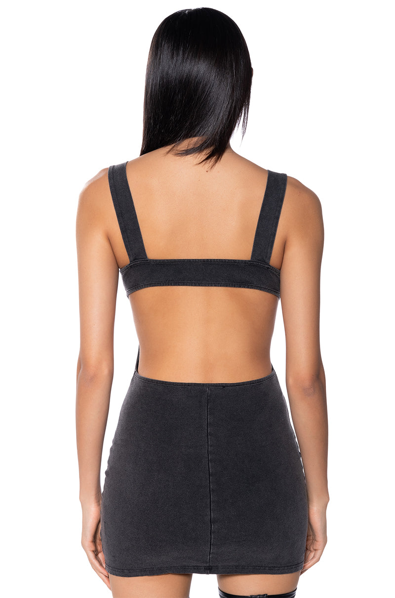STICKS AND STONES MINI DRESS