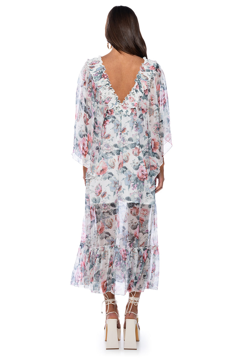 WHAT A TIME FLORAL MAXI DRESS