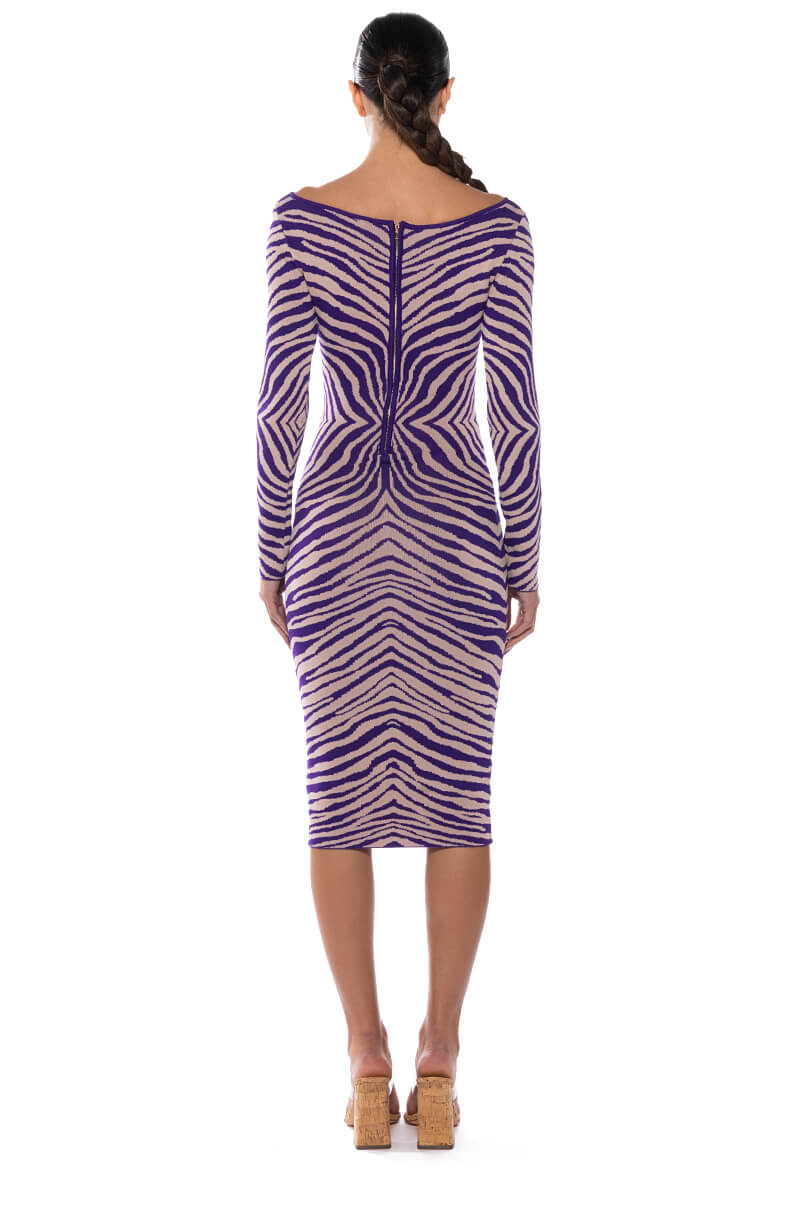 ENDLESS FEELINGS PRINTED KNIT MIDI DRESS